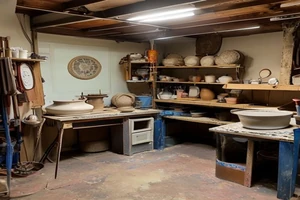Aménager un atelier de poterie et céramique dans son garage : four et point d'eau