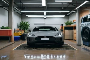 Comment créer une zone de lavage sans détremper ni salir le reste du garage