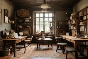 Concevoir un espace dédié à la restauration de meubles anciens (ponçage, vernis)