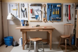 Concevoir un espace dédié à la restauration de meubles anciens (ponçage, vernis)