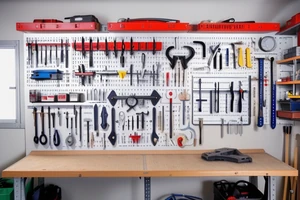 Guide pour installer un panneau perforé (pegboard) au-dessus de l'établi