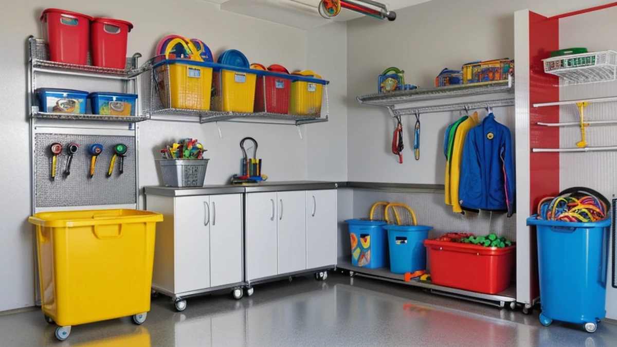Astuces pour organiser les jouets d'extérieur des enfants dans le garage