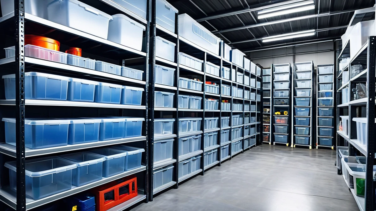 Bac de rangement transparent : l'arme secrète d'un garage ultra-ordonné