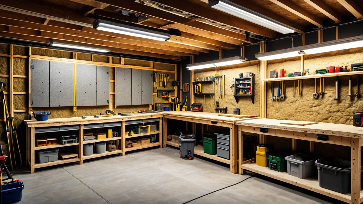 Comment isoler thermiquement et phoniquement son garage pour bricoler en hiver