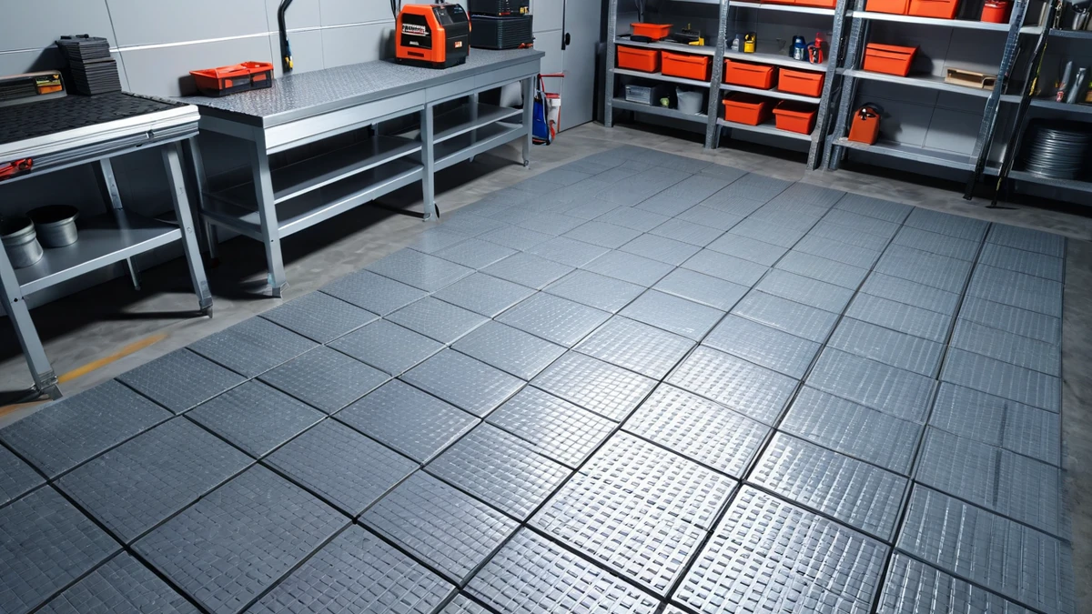Dalles de garage clipsables en PVC : avantages, inconvénients et pose